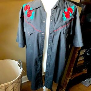 New Ely Diamond pearl snap shirt with roses